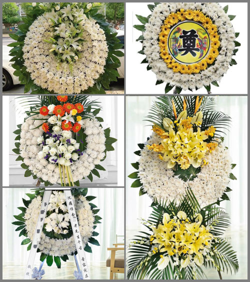 山东青岛平度市仁兆镇西仁兆村花圈速递